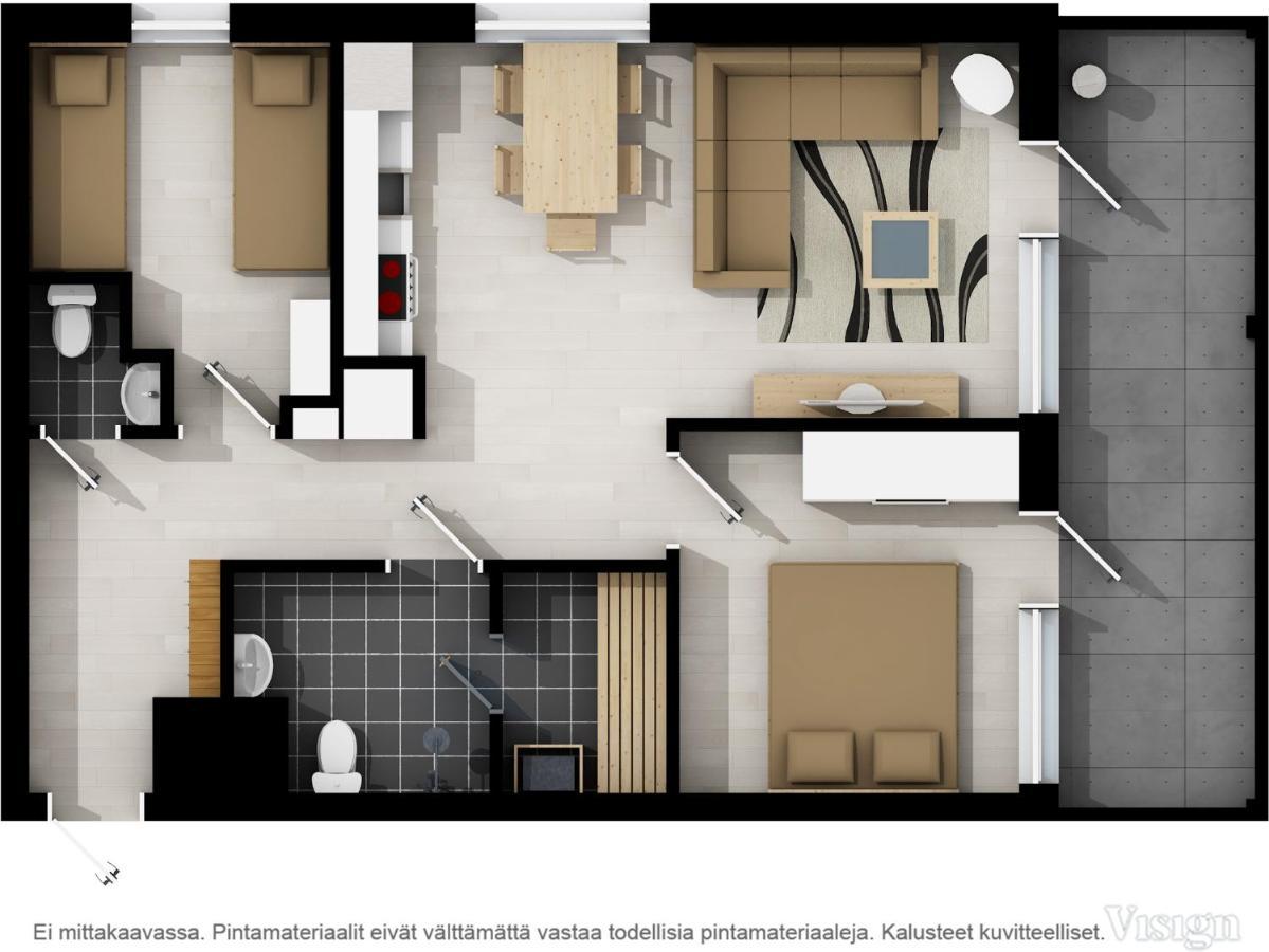 Levillas Tunturinlaita Apartments Eksteriør bilde